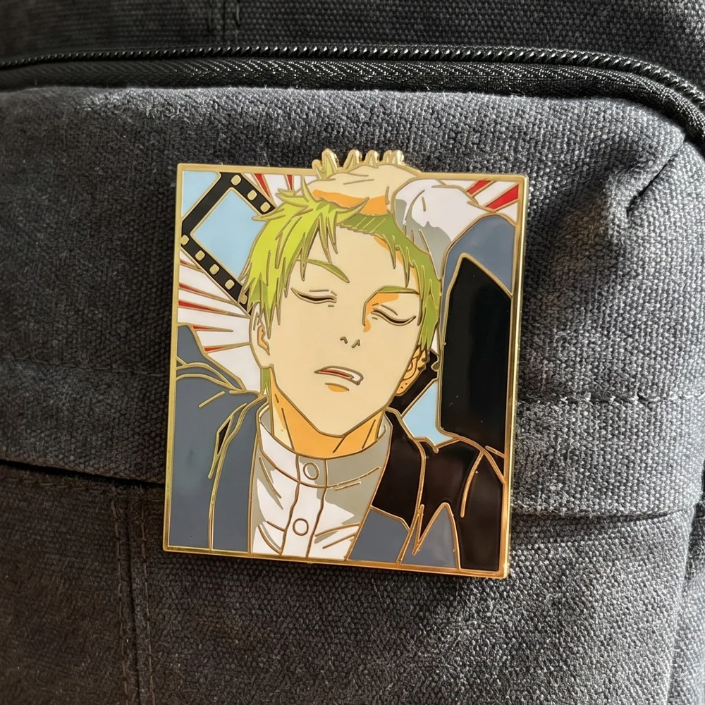 Zenin Naoya Anstecknadeln, Anhänger, Anime Jujutsu Kaisen Abzeichen, Manga-Broschen für Rucksack, Tasche, Kleidung, Revers, ACG Cosplay, Spielzeug, Geschenk, Deko – Detail 3