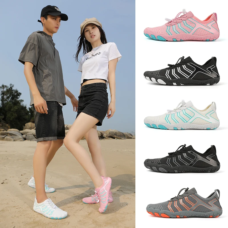 Summer ultra-thin breathable beach swimming shoes adult 36-46 size light non-slip water sports shoes quick drying surf shoes