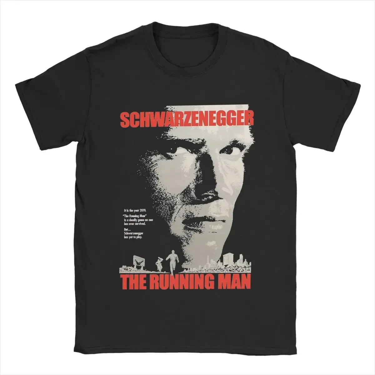 Outfits Short Sleeve Tees Printed Clothes Novelty Arnold Schwarzenegger T-Shirts for Men O Neck Cotton 2024 T Shirts streetwear