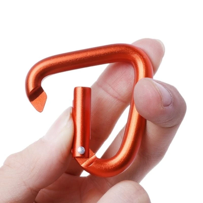 

652F Heavy Duty Locking Hook for Camping Fishing Hiking Aluminum Alloy Carabiner Clip