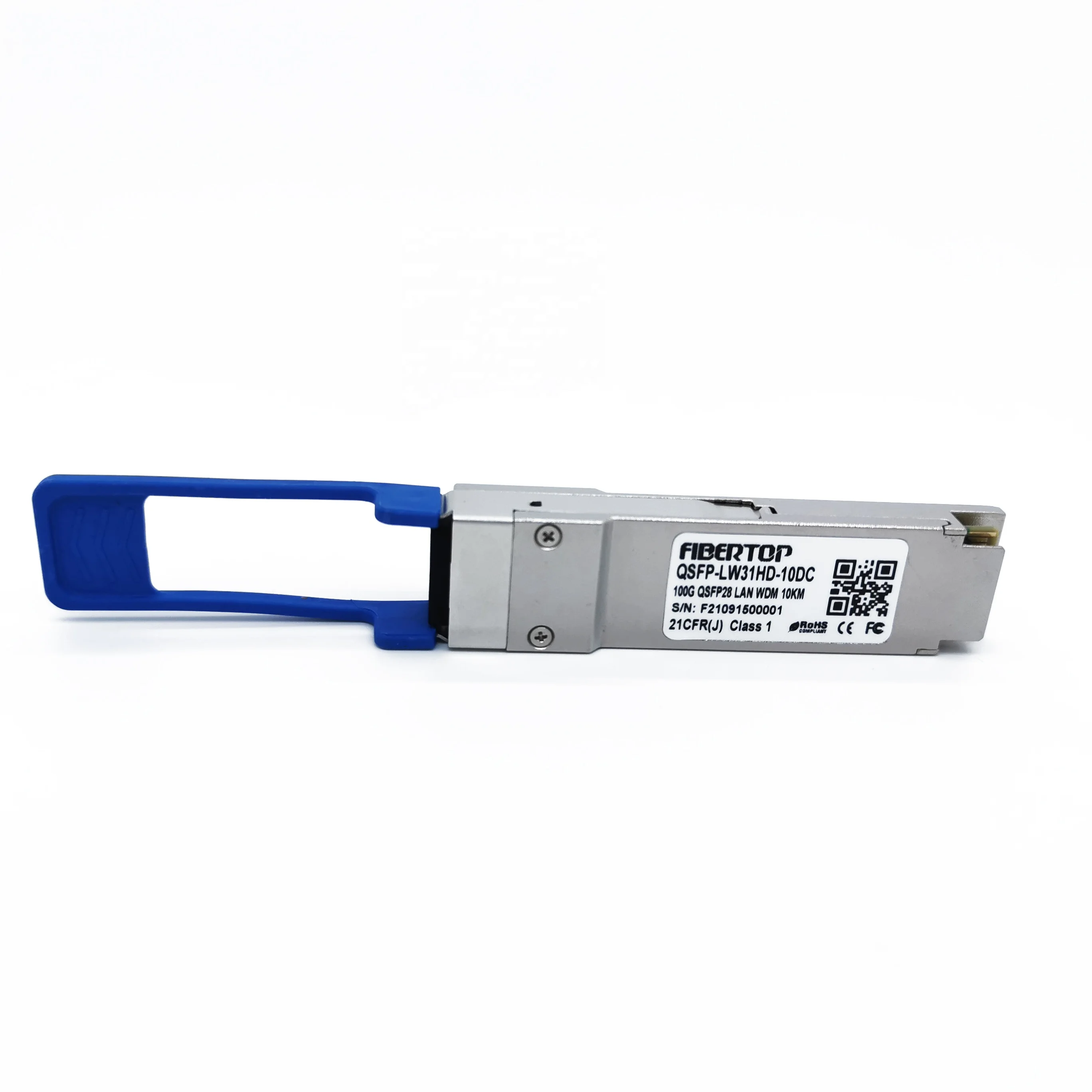 FIBERTOP 100G QSFP28 LAN WDM Cooled_DFB+PIN fiber optic transceiver module qsfp28 fiber cable