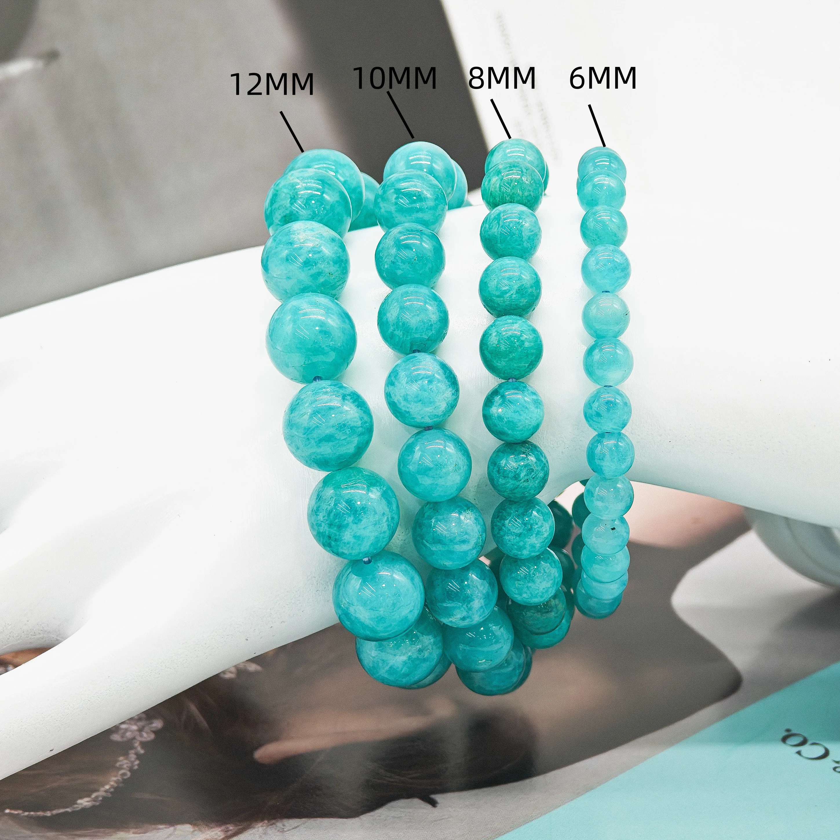 Luxury 100% Natural Amazonite Bracelets - High - end Jewelry Gifts for Men, Women and Couples, Showcasing Your Elegance