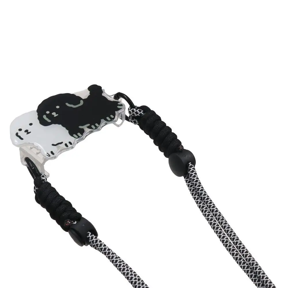 Cartoon Crossbody Phone Back Clip Rabbit Dog Rabbit Phone Clip Lanyard Detachable Universal Phone Stand Back Clip Lanyard