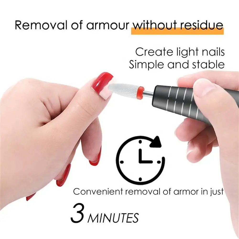 20000 rpm Portable Nail Remover penna esfoliante per smalto nuovo stile macchina per smalto per unghie in alluminio penna per trapano per unghie alimentata tramite USB