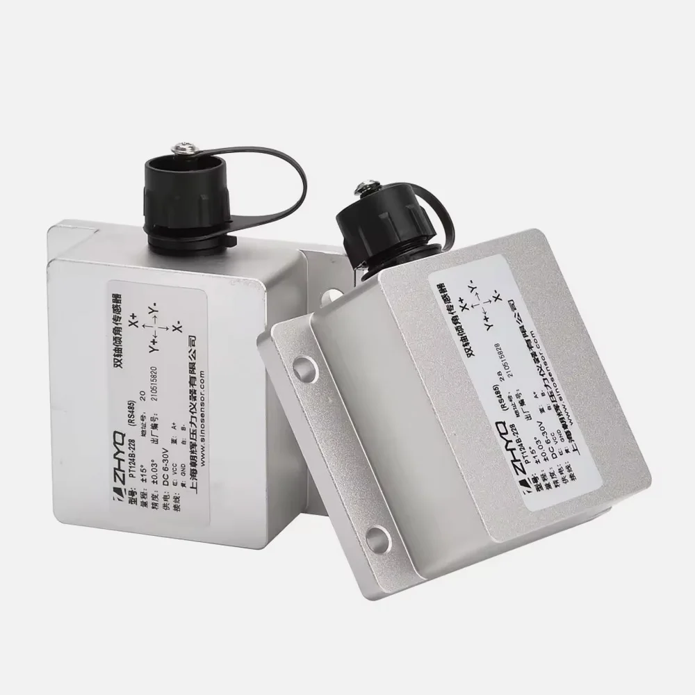 PT124B-228 IP67 Aluminum Alloy Housing Biaxial Digital Inclinometer Dynamic Inclinometer 0.03 Accuracy
