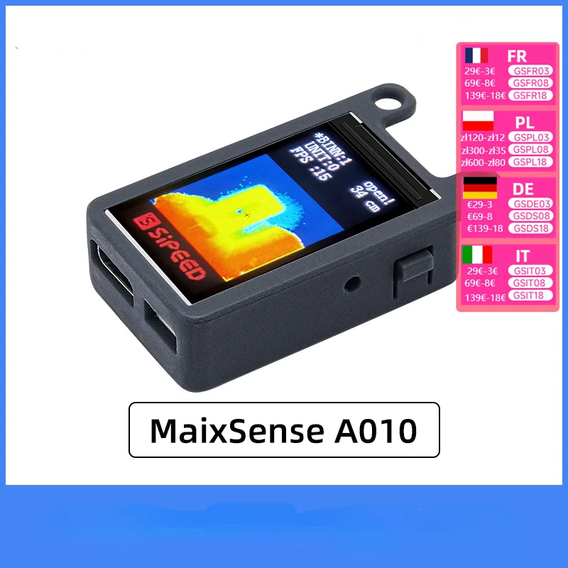 MaixSense A010/A075V RGBD TOF 3D Depth Vision MCU & ROS Camera