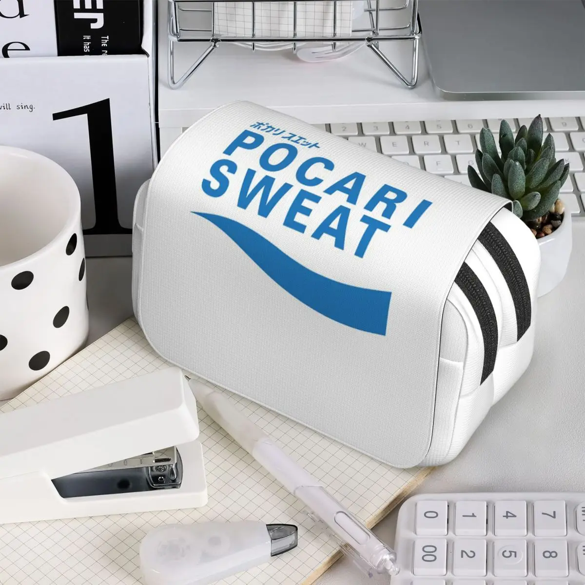 

Пенал Pocari Sweat для школьников, сумка для ручек, канцелярских принадлежностей, органайзер для канцтоваров