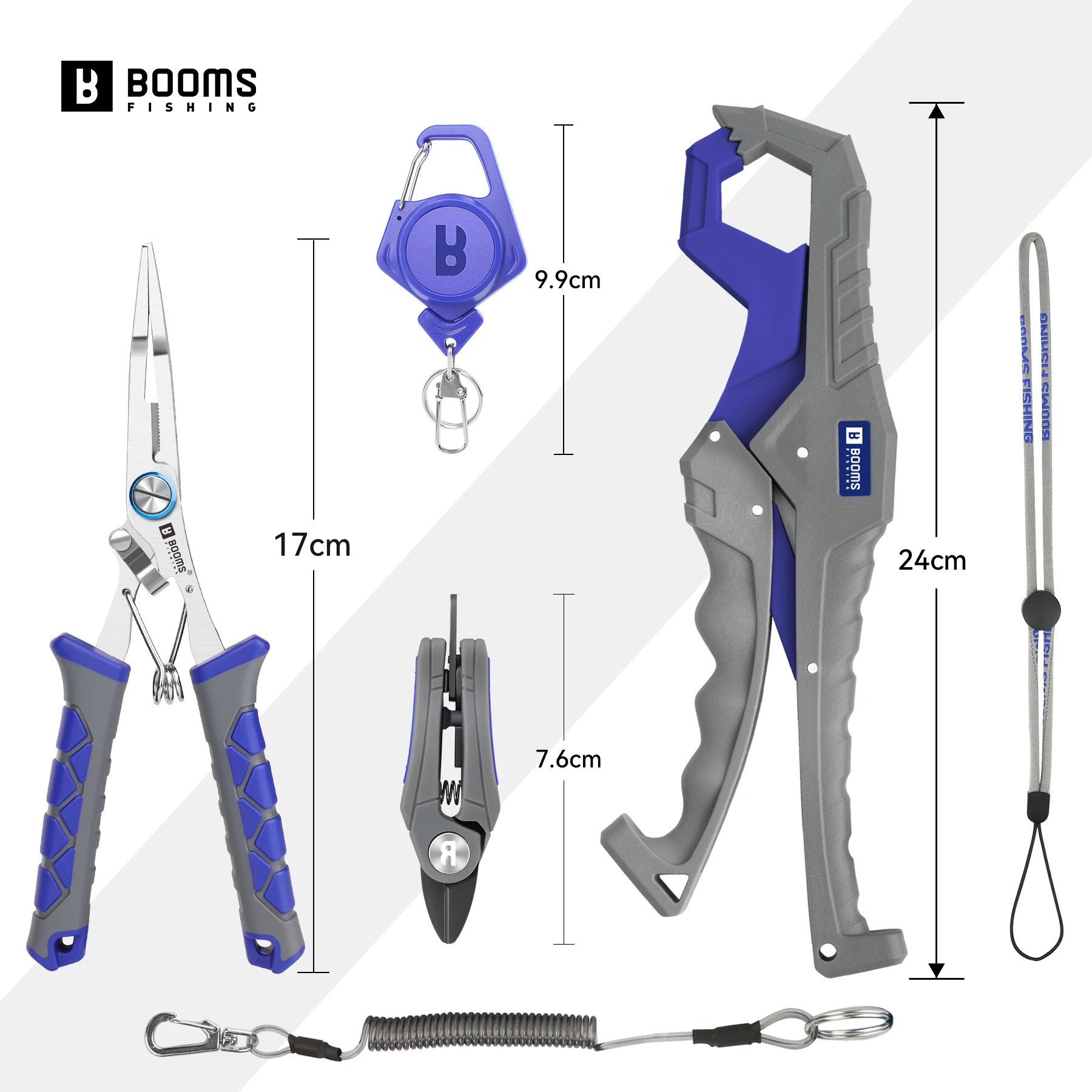 ازدهار الصيد 17 سنتيمتر كماشة الصيد 24 سنتيمتر الأسماك القابض و مقص الصيد الصغيرة خط القواطع هوك مزيل الصيد معالجة أداة مجموعة #6