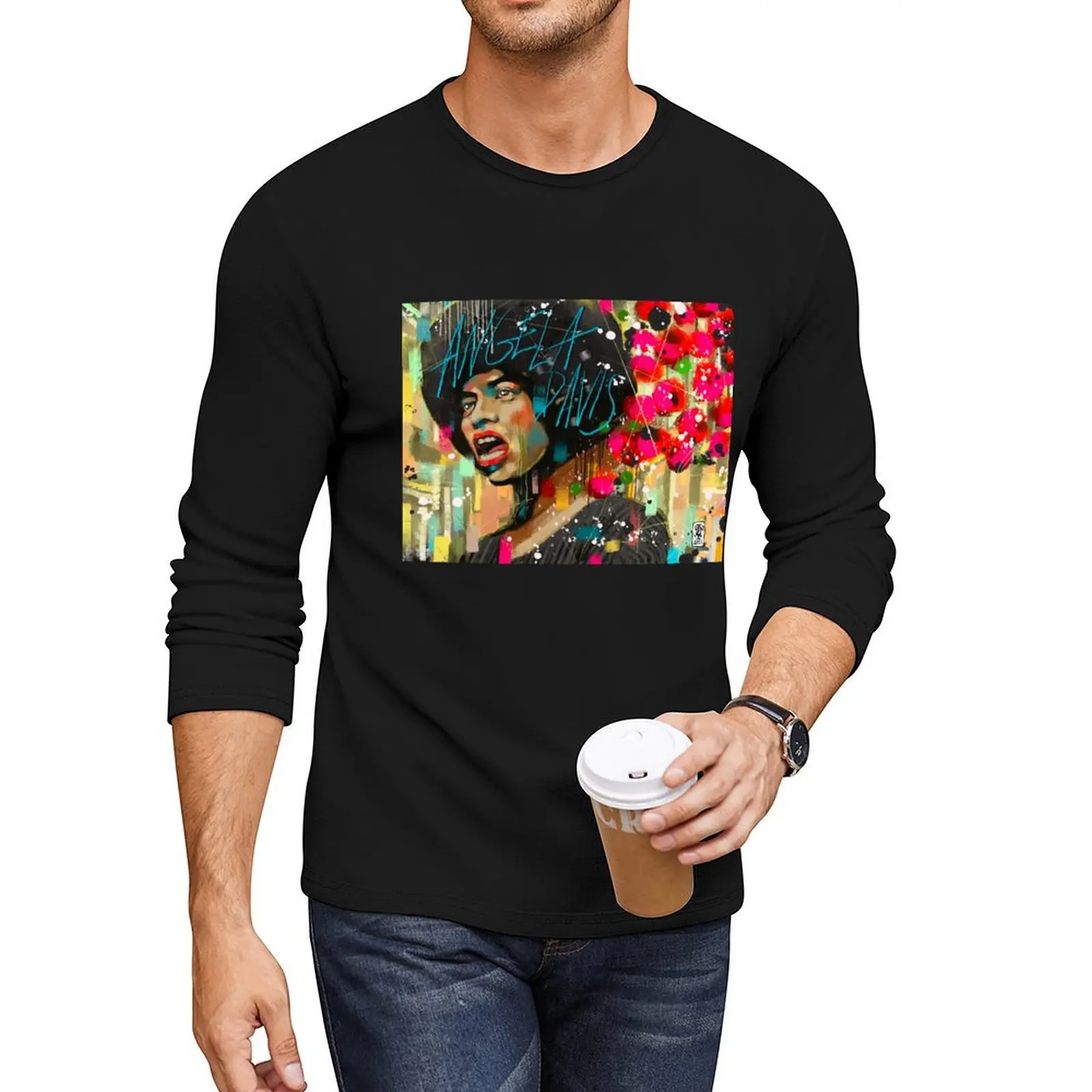 

Angela Davis Long T-Shirt sublime t shirt funny t shirts for men