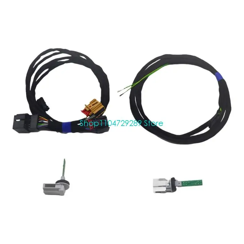 

D8KE Conversion Harness with Temperature Sensor Sensor Harness Air Conditioning System Vehicle Spare for Automotive MQB