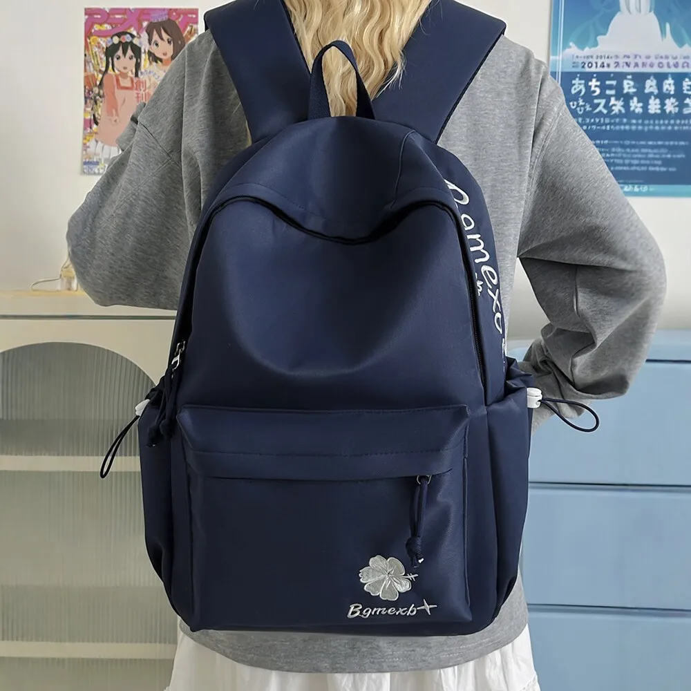 Lightweight 2026 Summer New Student Backpack Large Capacity Double Shoulder Bag Simple Campus Style for Junior High School