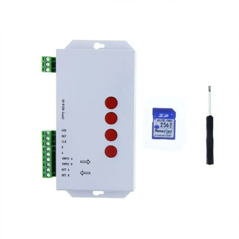 T1000S Pixel Controller Programmable For LED Strip Light Addressable Dream Color Signal Driver Commercial Lighting