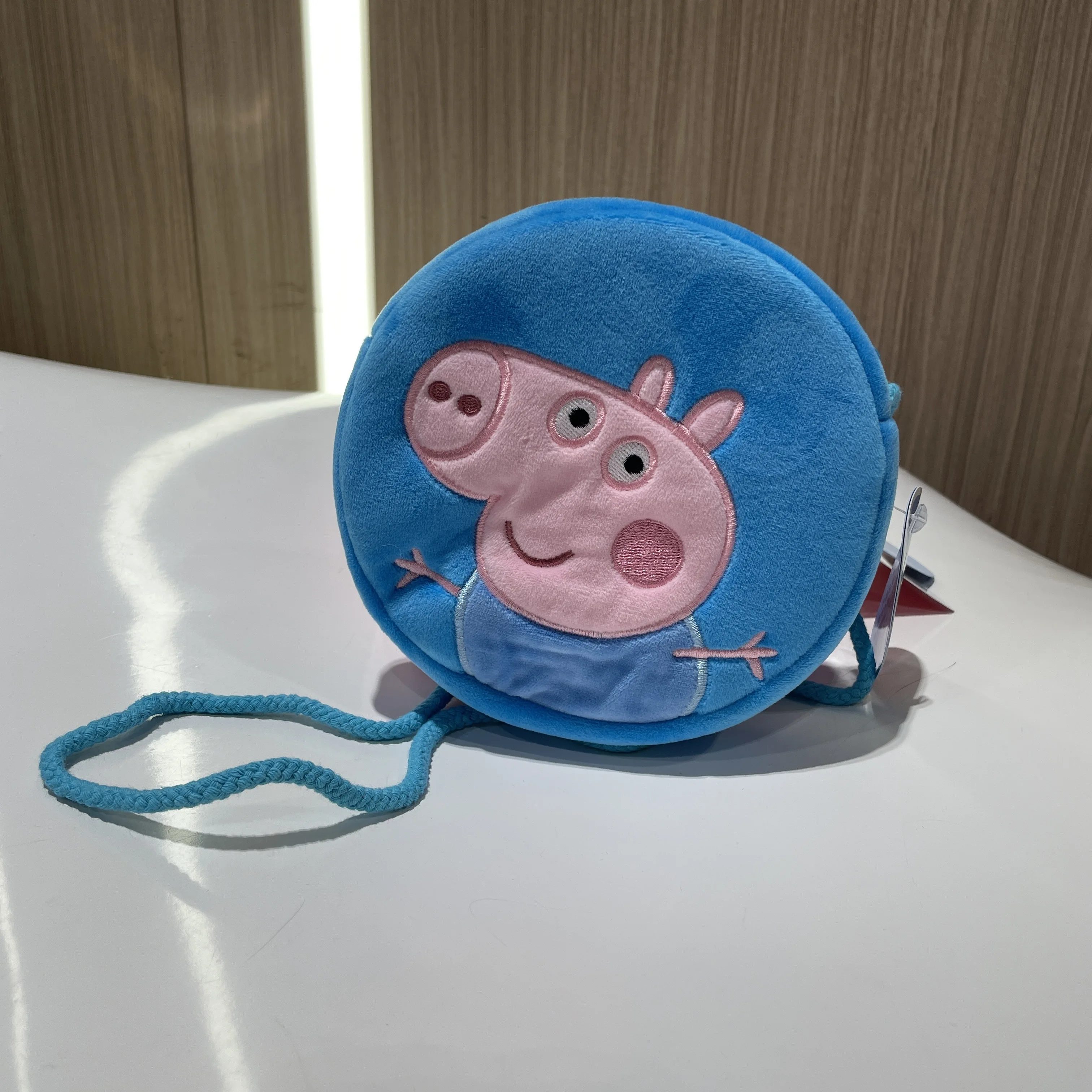 16cm/6,29 cala Peppa pluszowa świnka zaokrąglona zabawkowe plecaki George przedszkole kreskówkowa torba na ramię torebka na monety dla dziewczynek prezent na Boże Narodzenie