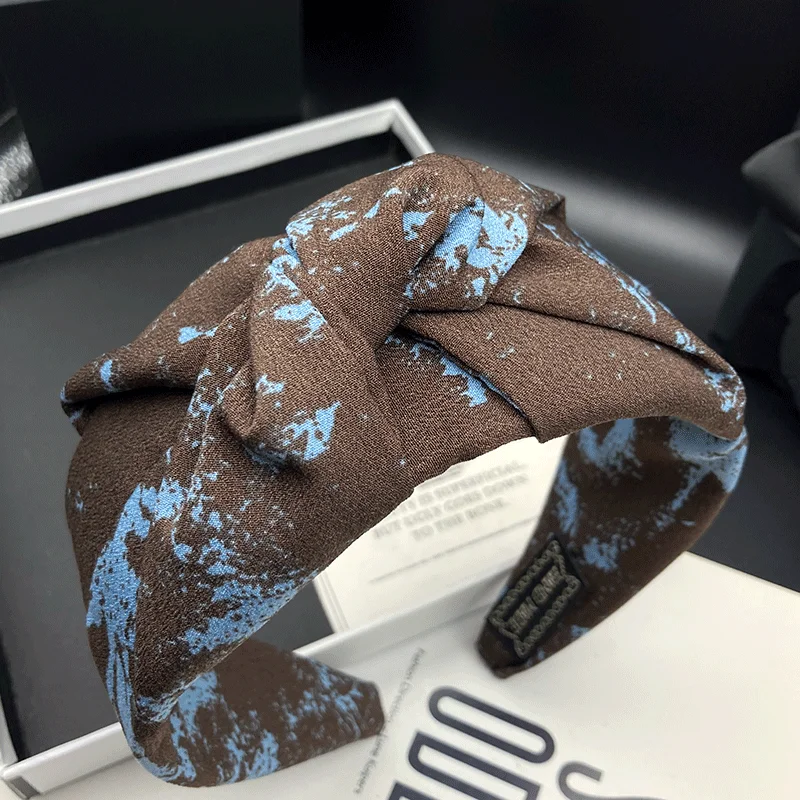 

Темпераментный ремешок для волос, женский топ с черепом, пучок волос для взрослых, головной убор с широким краем, повязка на голову для мытья волос под давлением