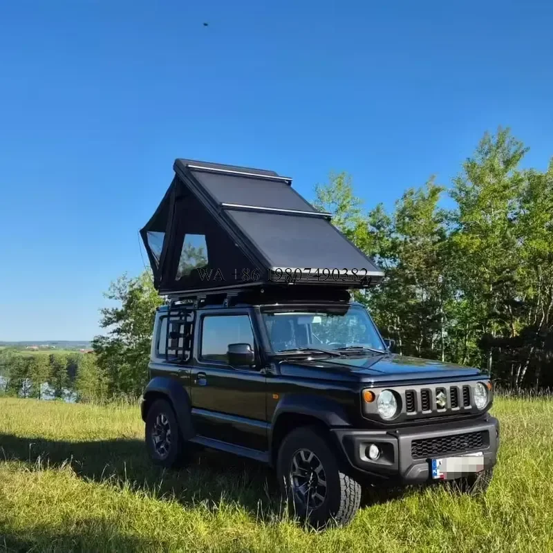 wmwmnu for Factory OEM Aluminum Hard Shell Roof Top Tent Light Weight Car Rooftop Tent Camping for Automatic Car