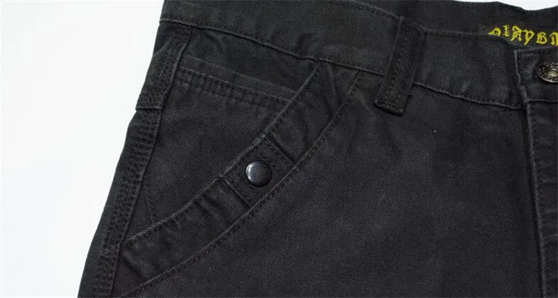 MORUANCLE Men Casual Cargo Jeans Pants With Multi Pockets Loose Fit Hip Hop Denim Trousers For Male Baggy Jeans Plus Size 30-46