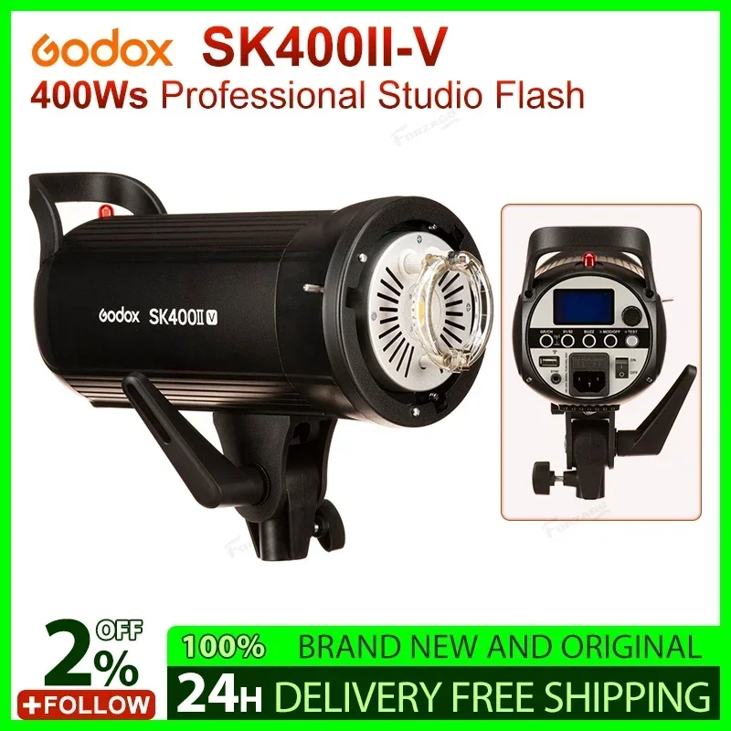 Godox SK400IIV SK400II-V 400Ws профессиональная компактная студийная вспышка для фотостудии Stream pk Godox 150Wii Godox sk400II