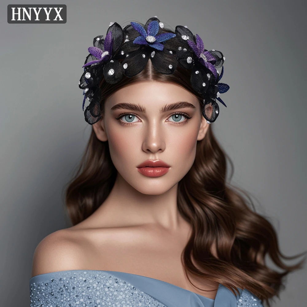 

YouLaPan Exquisite Bridal Wedding Headbands Handmade Simulation Flowers Elegant Ladies Banquet Party Hair Accessories YXA207