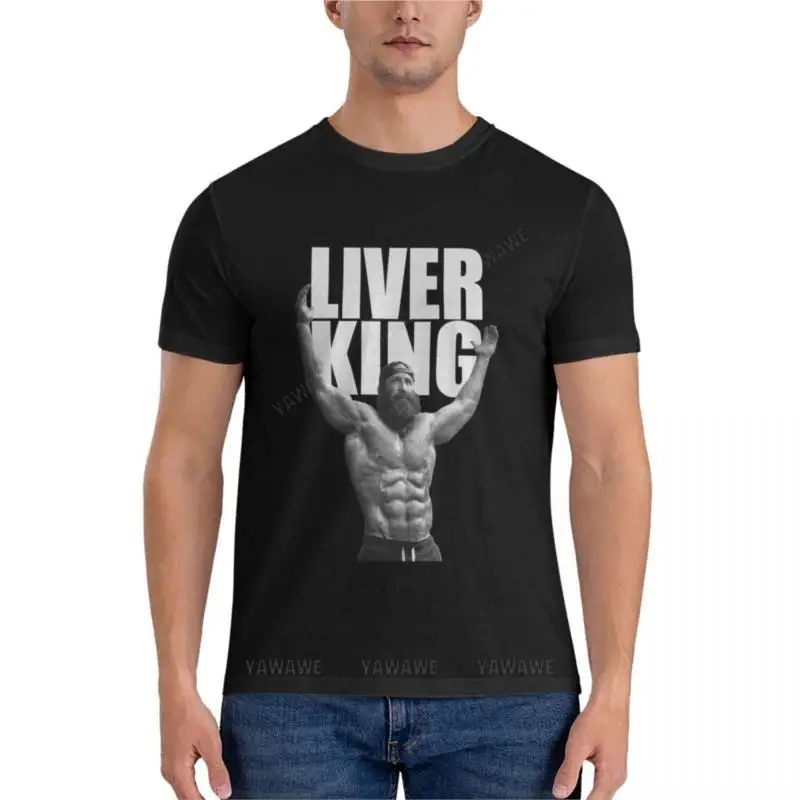 

summer men t-shirt black man tshirt The Liver King Active T-Shirt funny t shirts for men mens workout shirts