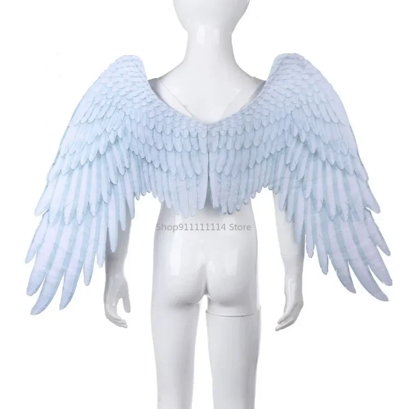 Angel Devil Cosplay Props Adult Costumes Black And White Wings Fabric 3D Theme Halloween Christmas Party Supplie MN1