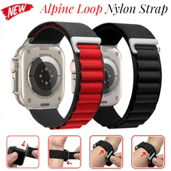 Alpin armband für Apple Watch Ultra 2 10 9 8 7 6 5 4 3 se2 Band Nylon Sporta rmband iwatch 49mm 46mm 45mm 41mm 44mm 40mm 42mm