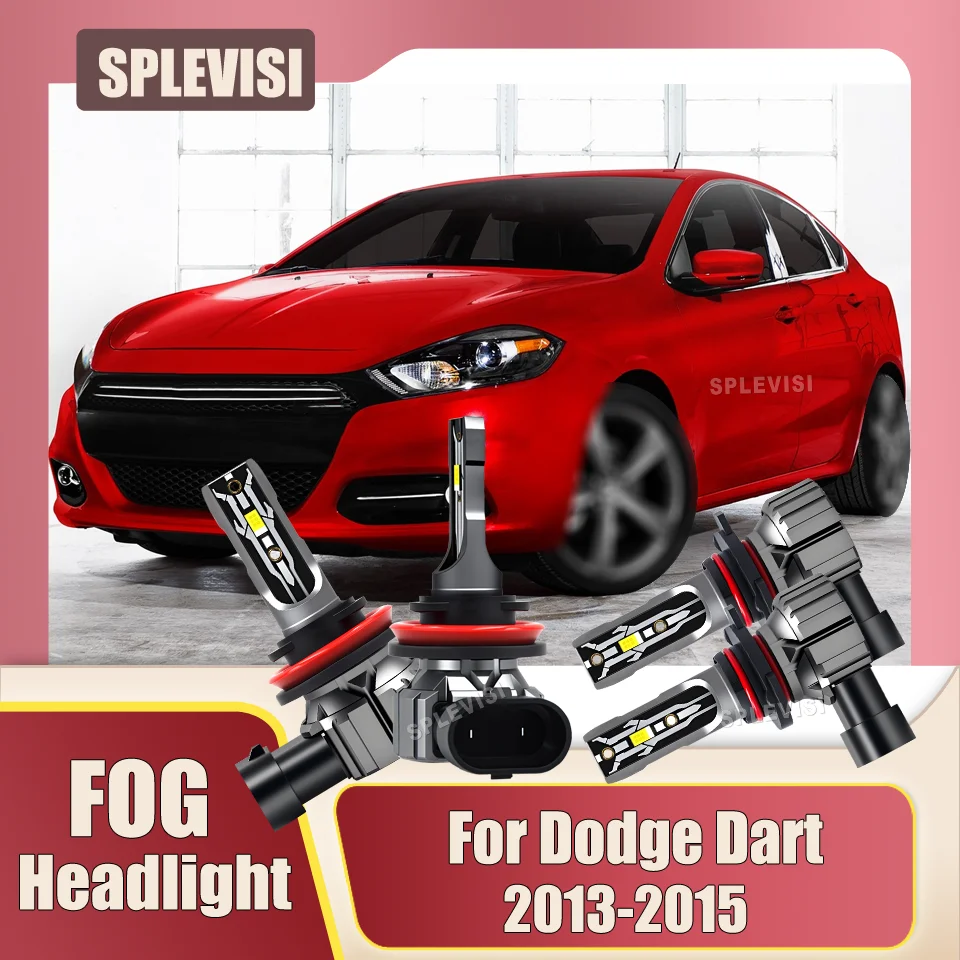 

Aluminum heat dissipation shell LED Headlight Foglight 6000K White 9012 H11 For Dodge Dart 2013 2014 2015 Durango 2014 2015
