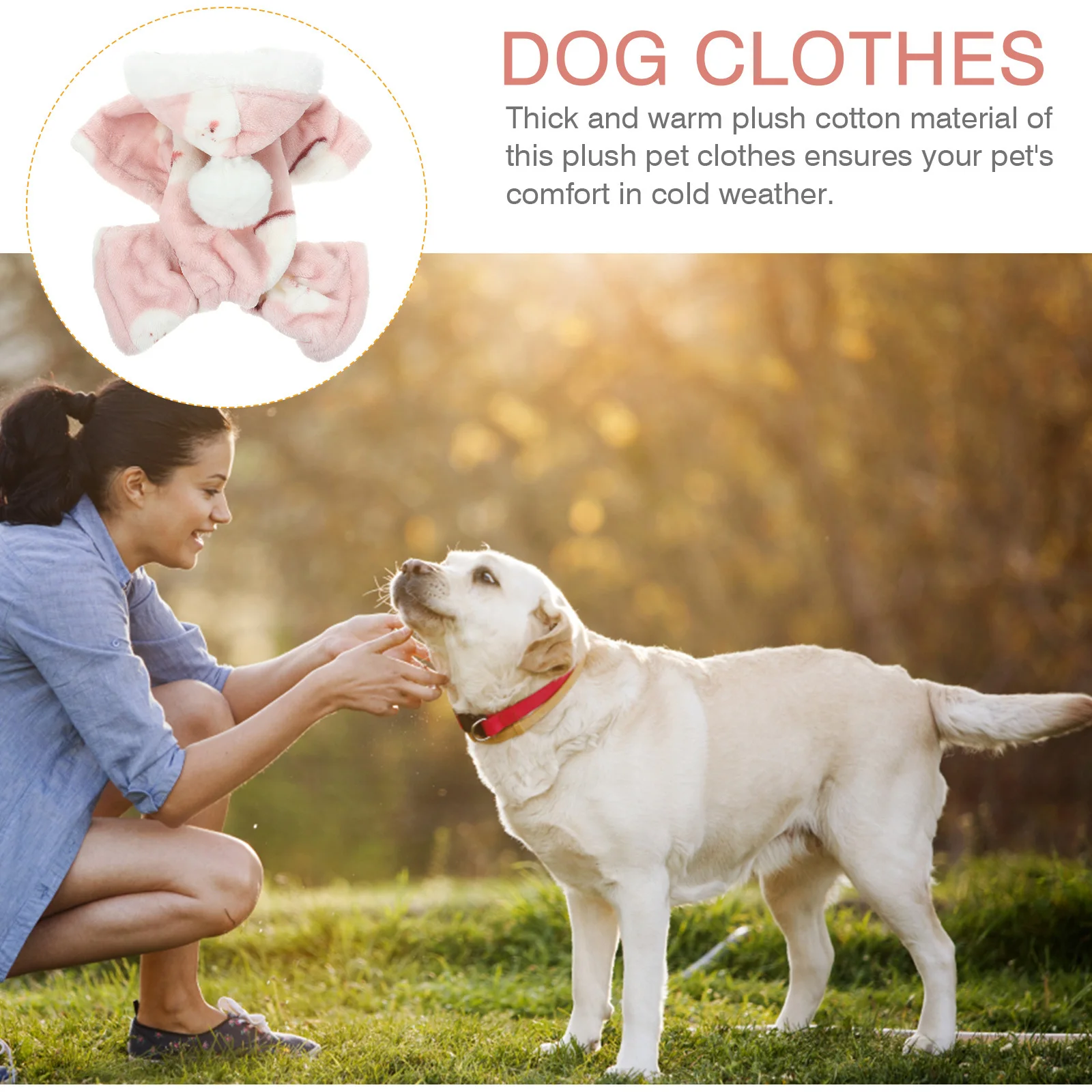 

For Dogs Winter Outdoor Pet Costume Puppy Jacket Soft Thermal Puppy Coat Thermal Dog Coat Cute Winter Pet Costume