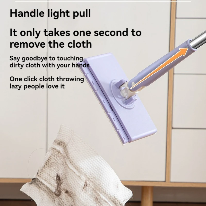 Household lazy cleaning tool, clip style non dirty hand wash face towel, small mop, flat mop, new mini wet towel, small mop