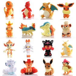 20cm Fire Type Pokemon Charmander Charmeleon Charizard Plush Toy Anime Growlithe Vulpix Chimchar Torchic  Doll Kids Xmas Gifts