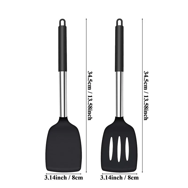 

Silicone Set Heat Resistant Spatula Nonstick Steak Spatula Kitchen Cooking Utensils Cookware Cooking Tool Set Spatula Kit