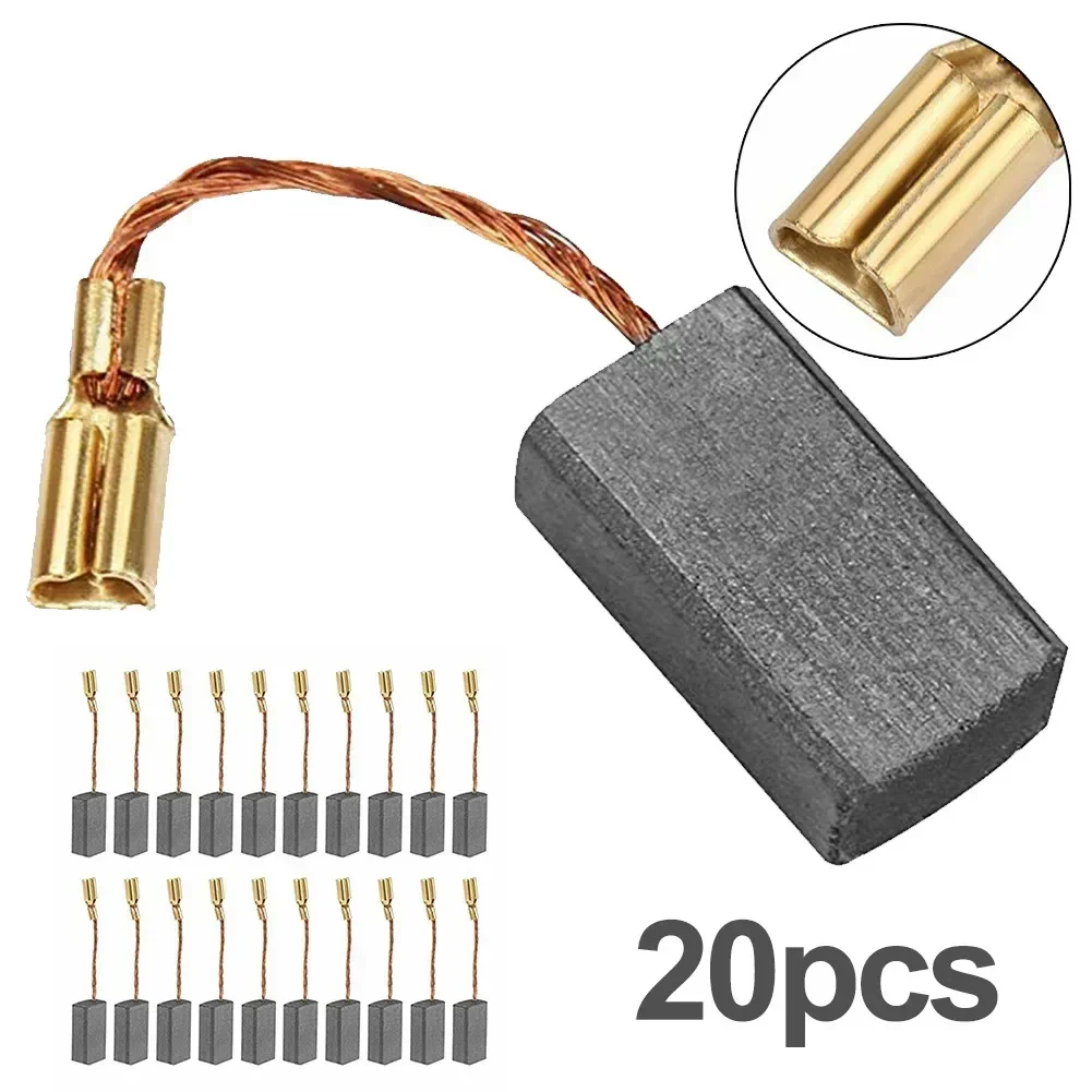 20PCS 15mmX8mmX5mm Carbon Brushes For Motor Bosch Angle Grinder Carbon Motor Brush Power Tool Accessories