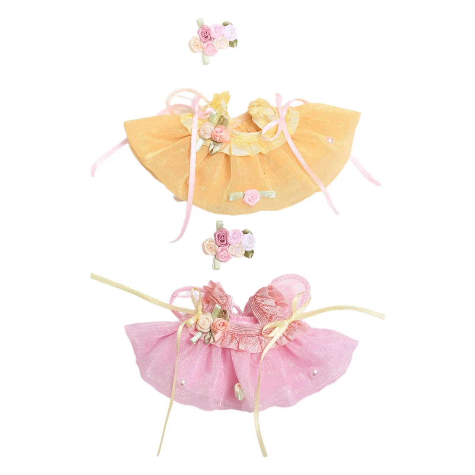 

Plush Doll Clothes for 15-17cm Doll Dress up Soft Doll Clothing DIY Stylish Costumes Doll Dress Stuffed Animals Clothes Cute