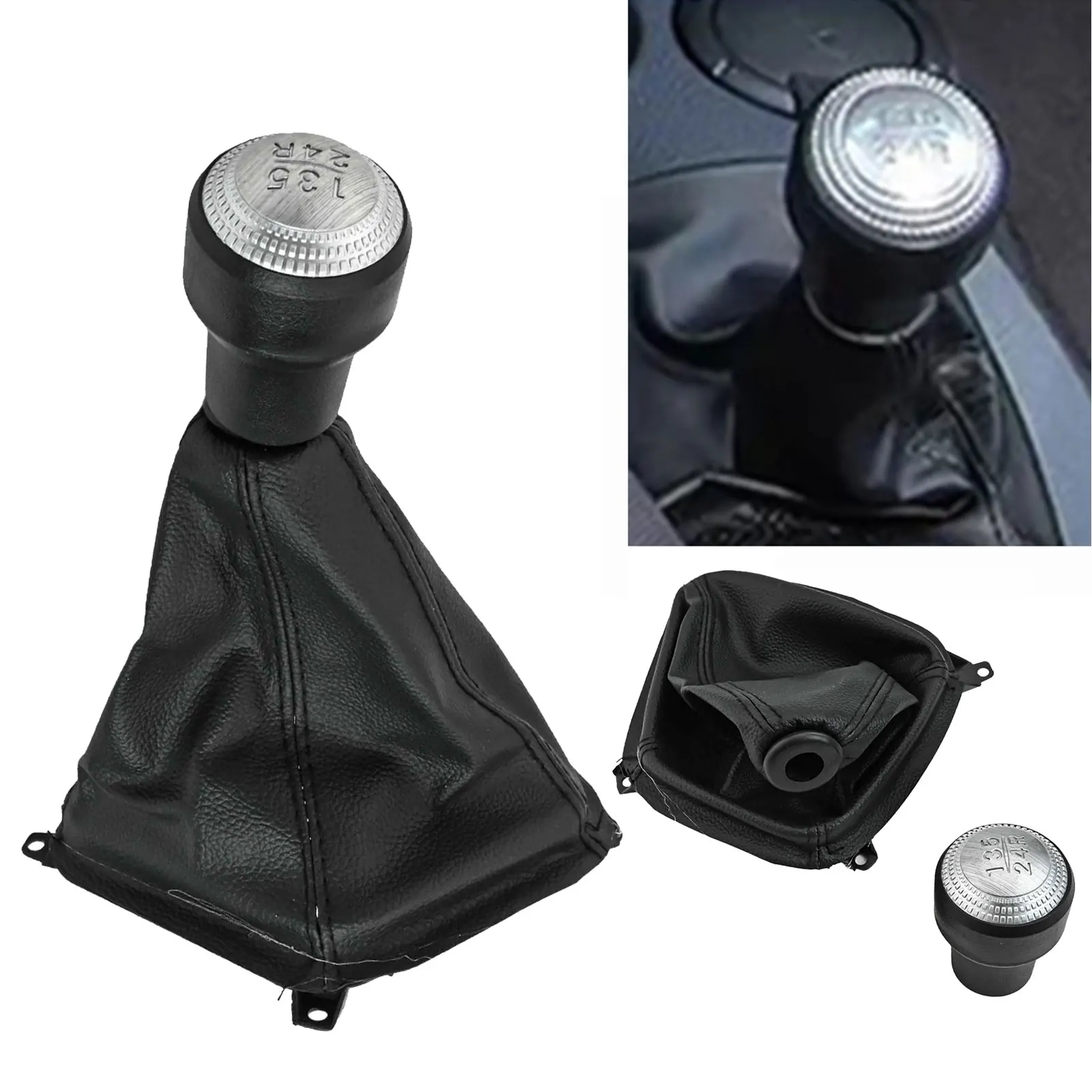 

5 Speed Gear Knob for Hyundai For Getz 2002 2010 and For Kia For Sportage III 2010 2015 Separate shifting handball Leather