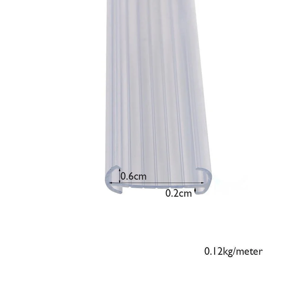 Storage Display Rack Label Holder Arc Open-face C-channel Data Strip For Wire Shelves Curved Front Face Improves Viewing Angle