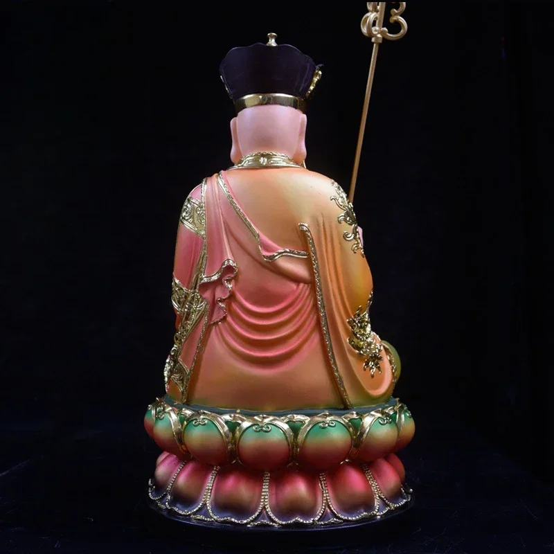 King Kizo resin painted Buddha statue Bodhisattva temple temple worship ornament