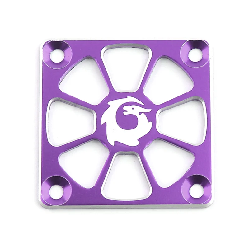 Aluminum Alloy Cooling Fan Cover 40X40Mm for RC Motor ESC Electric Regulating Fan Protection Cover,Purple