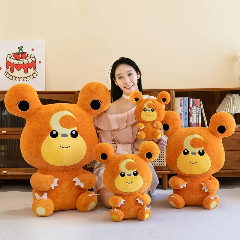 30/80cm Duży Teddiursa Pokemon Pluszowe zabawki Anime Doll Śliczna poduszka Kreskówka Gigantyczny Pokémon Plushie Wypchany prezent dla dzieci Boże Narodzenie