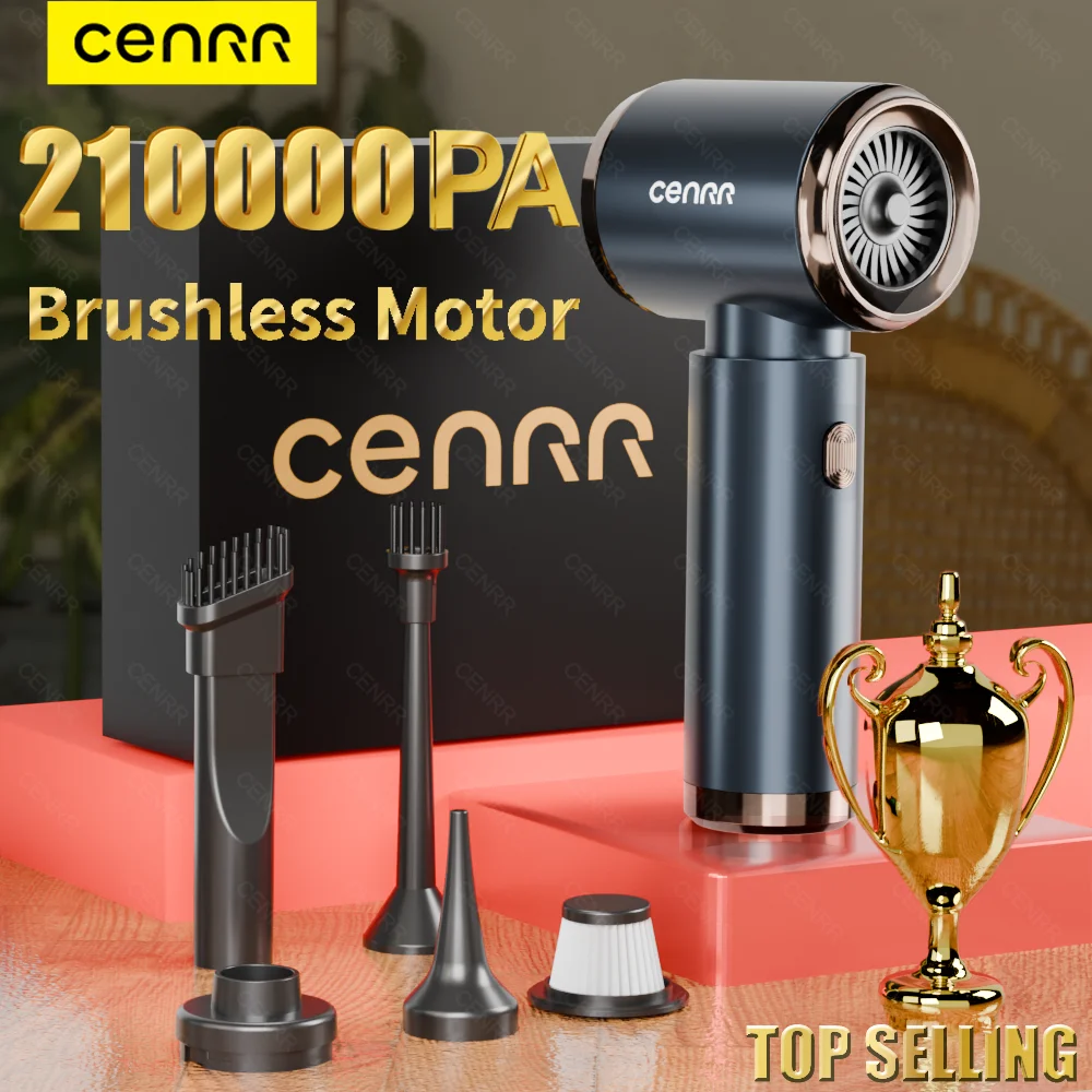 CENRR Car Vacuum Cleaner 2100000PA Powerful Cordless Vacuum Cleaner Strong Suction Wireless Vacuum Cleaner Cleaning Machine