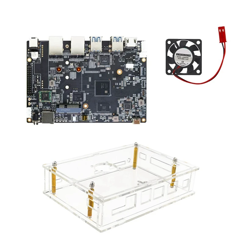 New For Bananapi BPI-F3 Development Board+Case+Fan Spacemit K1 8Core RISC-V 2G LPDDR4 8G EMMC 2.4G/5G Wifi BT4.2 Motherboard