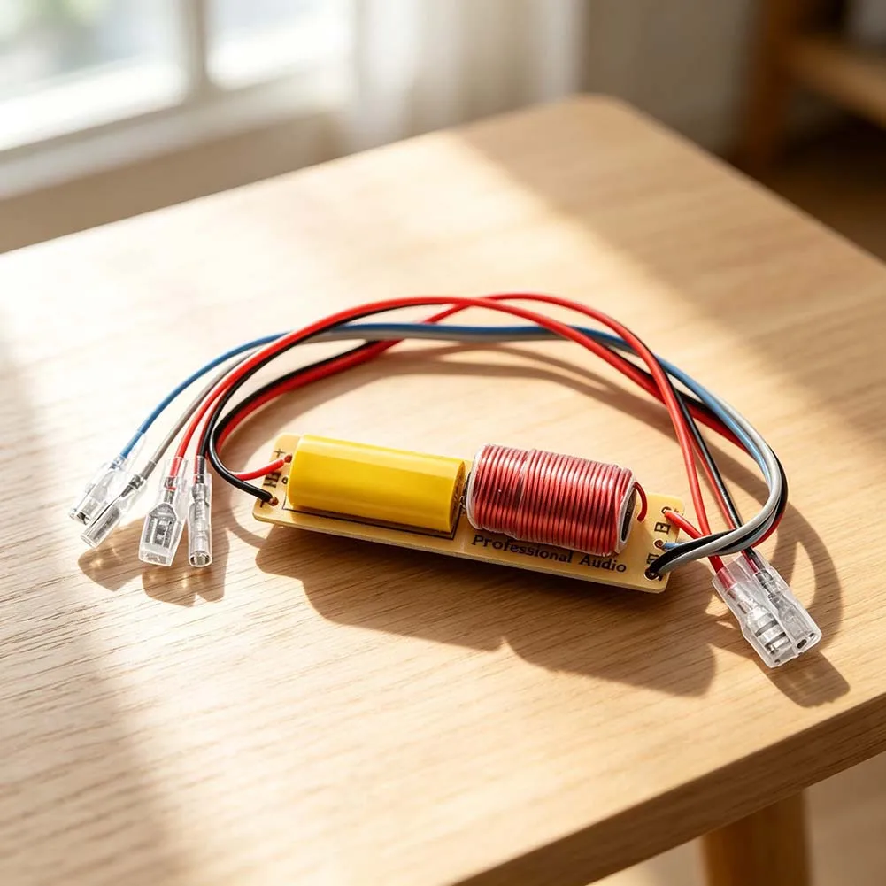 Car Audio 2 Way Crossover BT-212 80W Max Input 2800Hz Crossover Point Pre-wired for Easy A-Pillar Installation