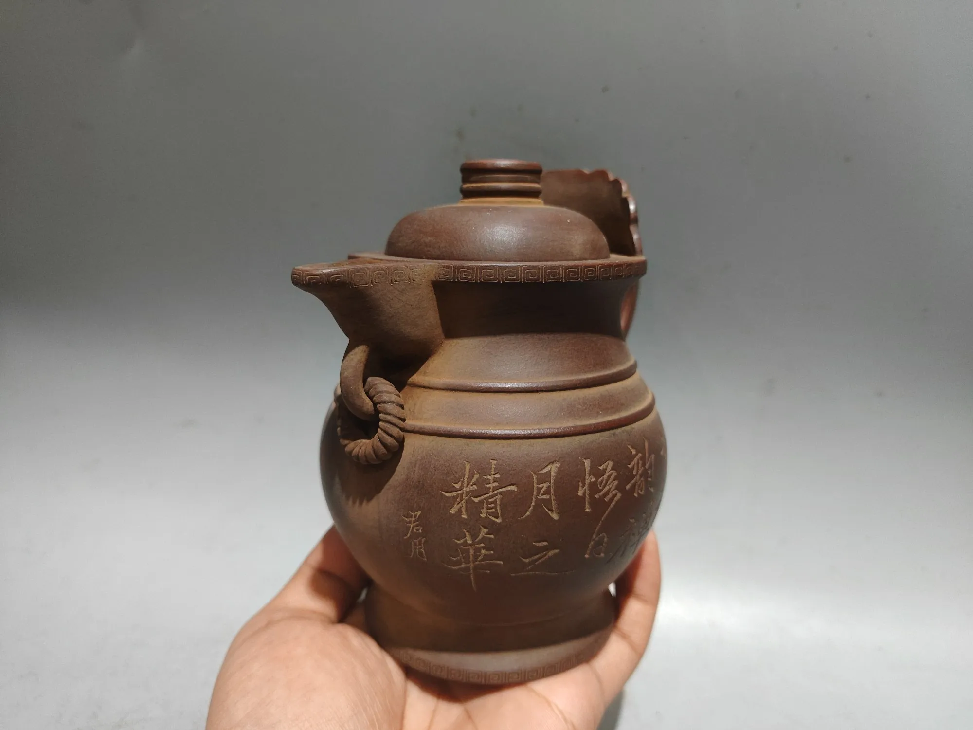 Yixing Purple Clay Teapot Tea nourishes tea and nourishes color Engraved pattern Tea Jar Pot  Kettle Teapot Flagon
