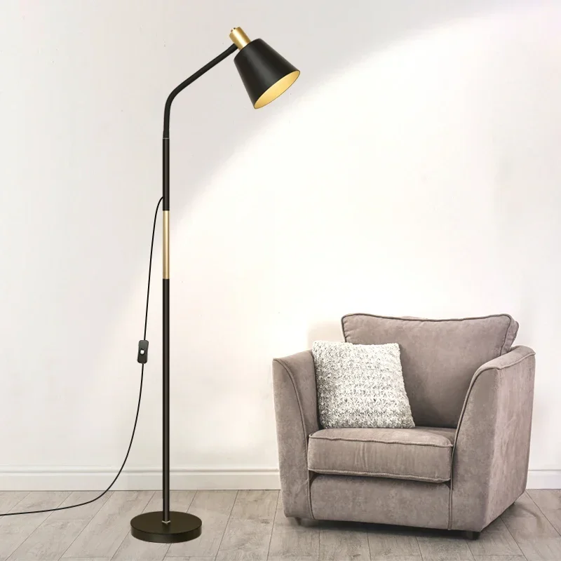 

Creative Nordic Floor Lamp Fashion Metal LED Adjustable Standing Lights Study Office/ Eye Protection Reading&Bedroom Home Decor