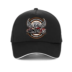 Chapeaux Snapback réglables pour hommes et femmes, chapeau de moto, bonnet de golf, route américaine 66, cool, gothique, été