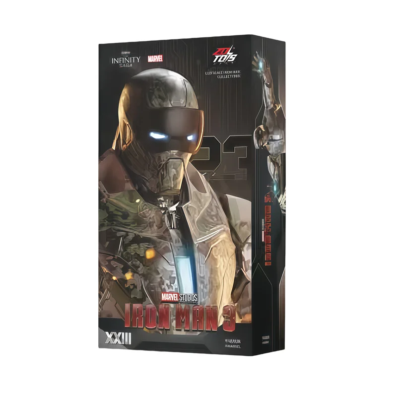 الأصلي ZDDTS 1/10 نسبة 18 سنتيمتر المنتقمون الرجل الحديدي Mrak 23 ظلال عمل الشكل المرآب عدة لعب الصبي هدية