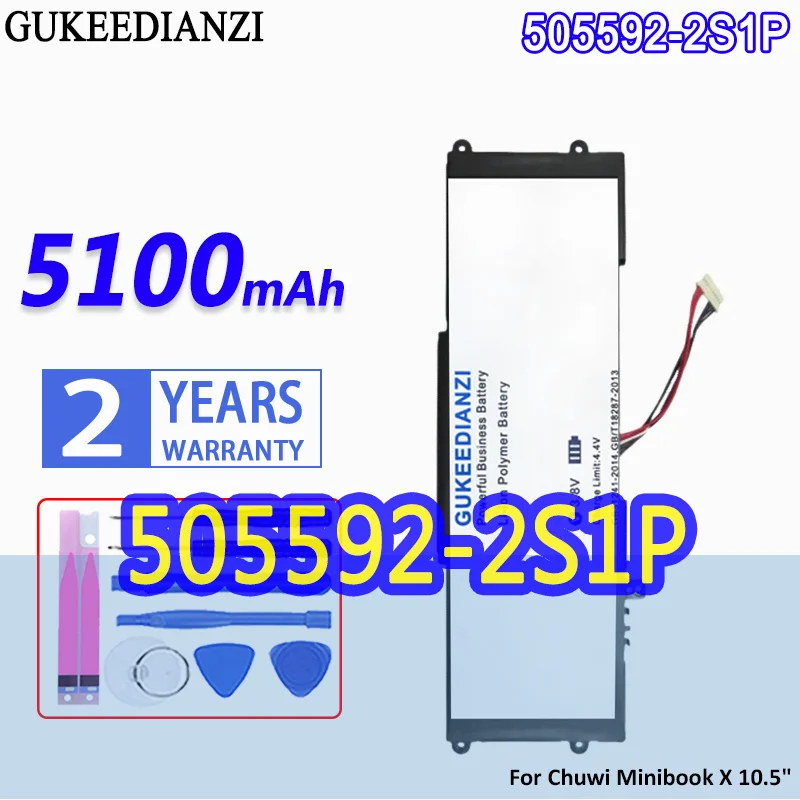 

Аккумулятор для ноутбука GUKEEDIANZI большой емкости 505592-2S1P 5100 мАч для Chuwi Minibook X 10,5 дюйма для Aierxuan Dere