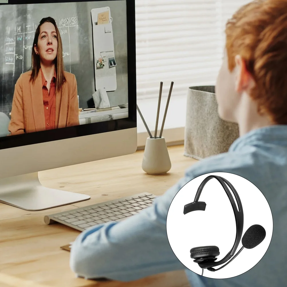 

Usb Headset With Mic Noise Cancelling Earphone High Service Headsets For Office Customer Unilateral Computer