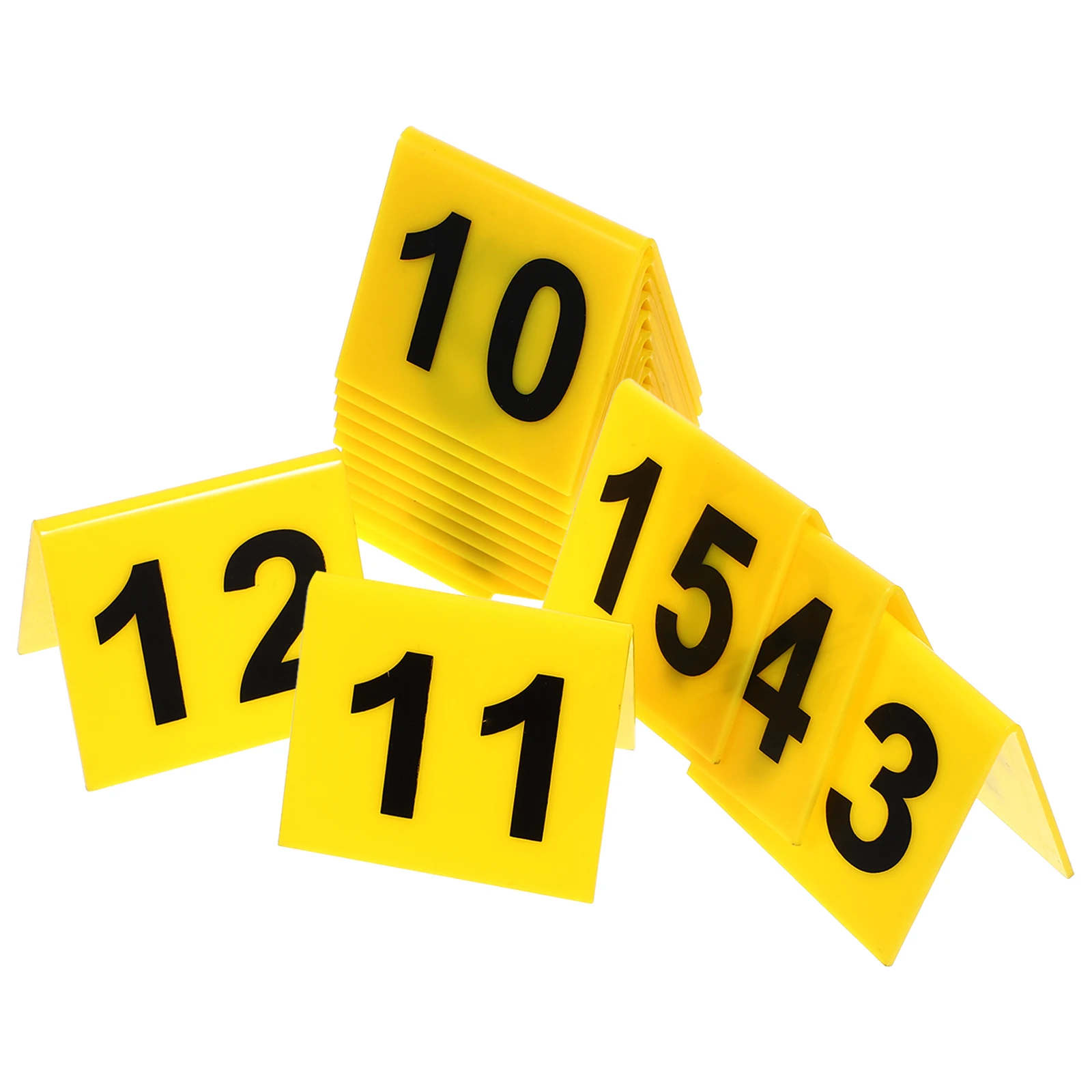 

15 Pcs Number Plate Decoration Marker Supplies Crime Scene Markers Decors Kits Detective Party Neon Lights