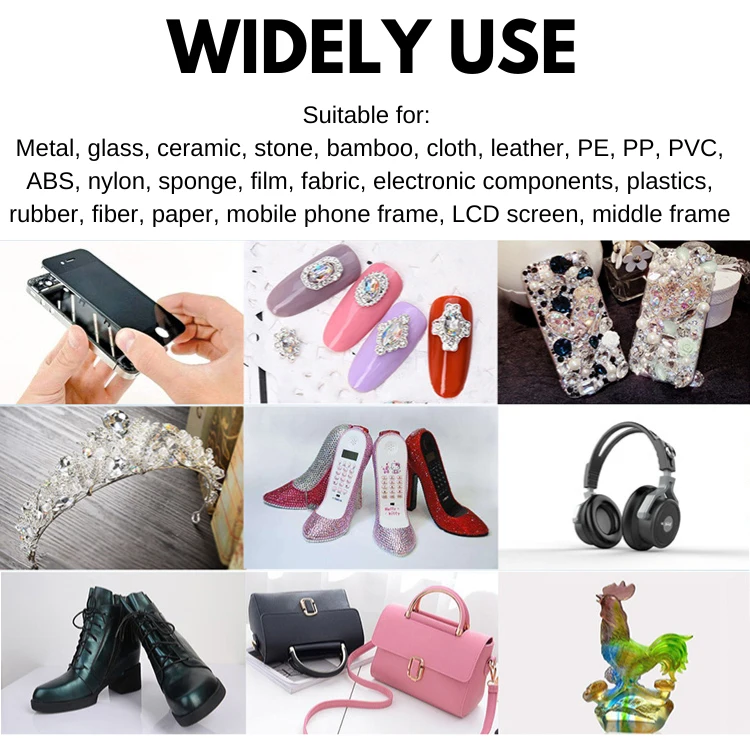 E8000 Colla in resina epossidica Trasparente Contatto Adesivo per riparazione telefono Vetro universale Plastica Fai da te B7000 con applicatore di precisione