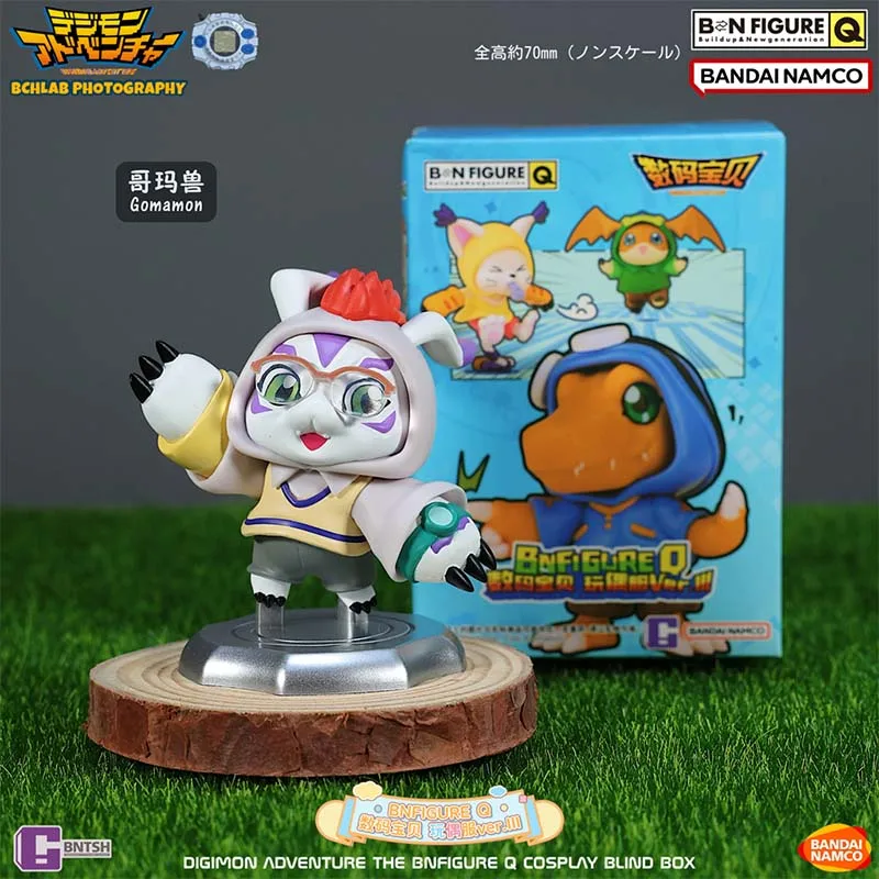 Bandai Digimon Gachaแคปซูลกล่องตาบอดชุดตุ๊กตาPatamon Agumon Gabumon Piyomon Gashaponอะนิเมะรูปของเล่นสําหรับนักสะสม