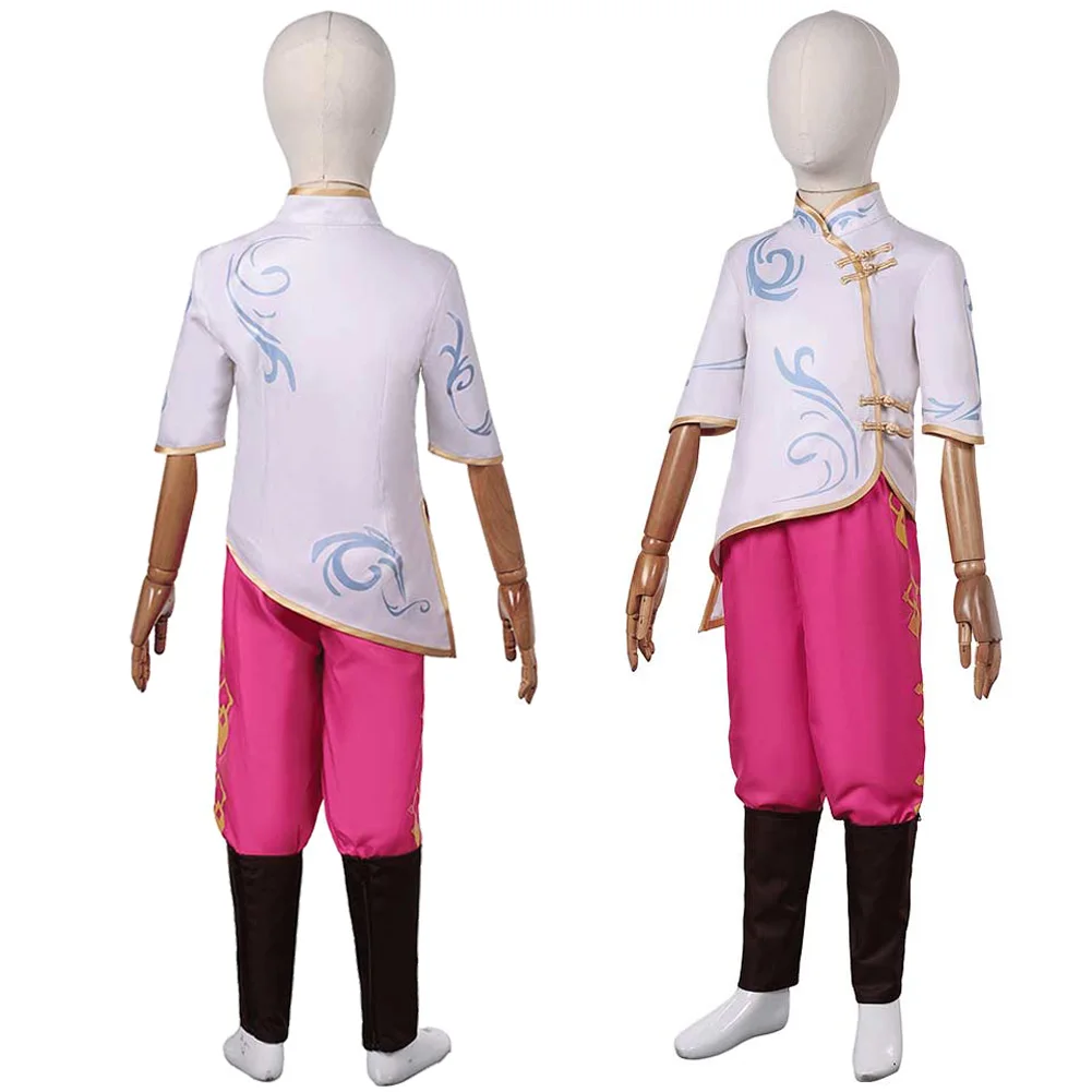 Cartoon Spellbound kostuum vermomming prinses Ellian cosplay fantasie meisje witte pakken kleding tiener rollenspel outfit 3 tot 14 jaar